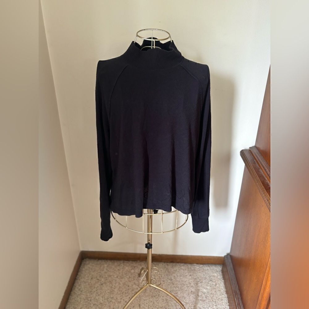 Abercrombie & Fitch Turtleneck Long Sleeve Sweater Medium Navy